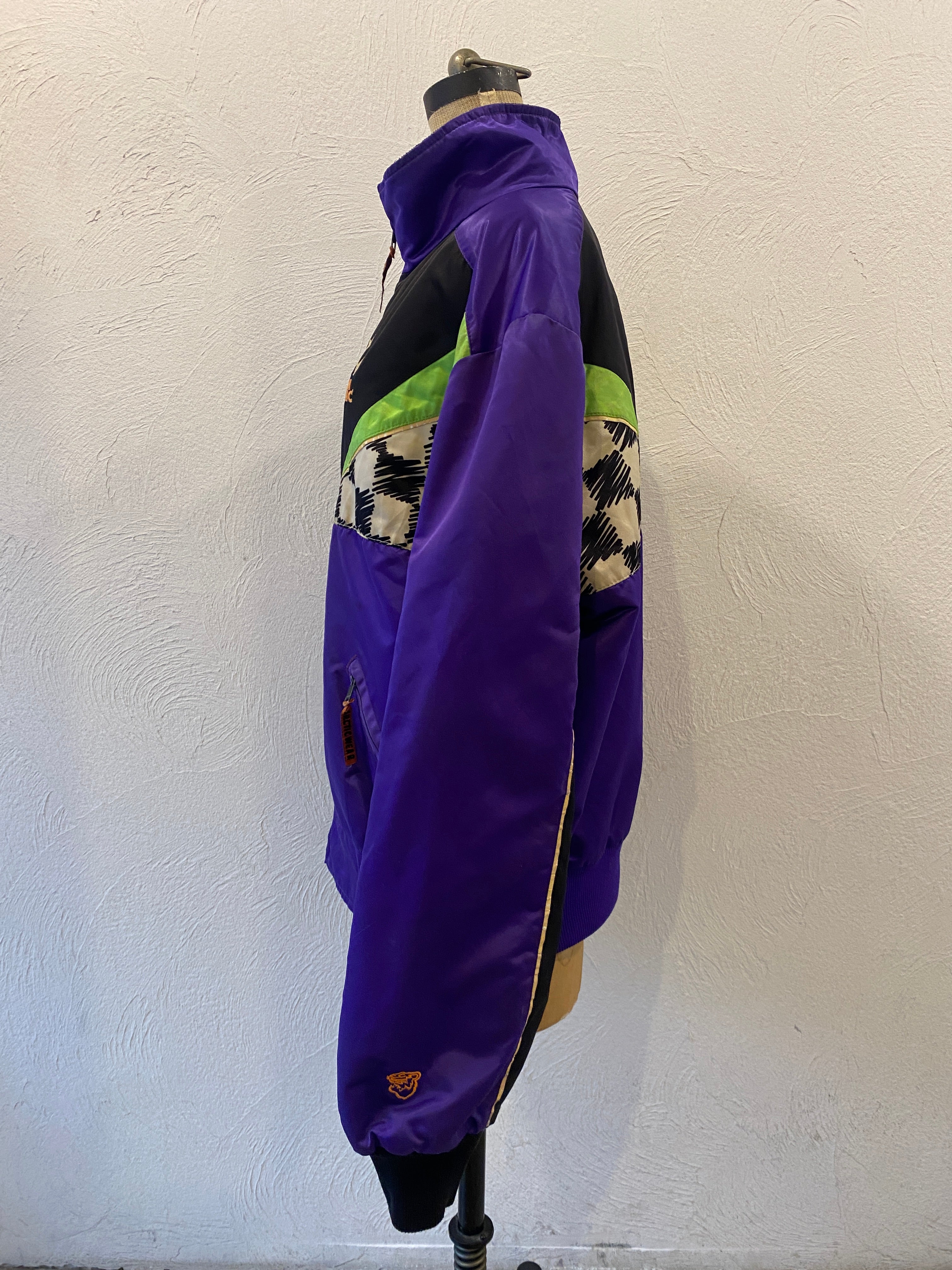 murasaki checker blouson