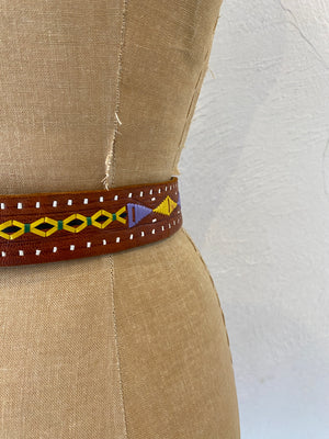 paint leather belt