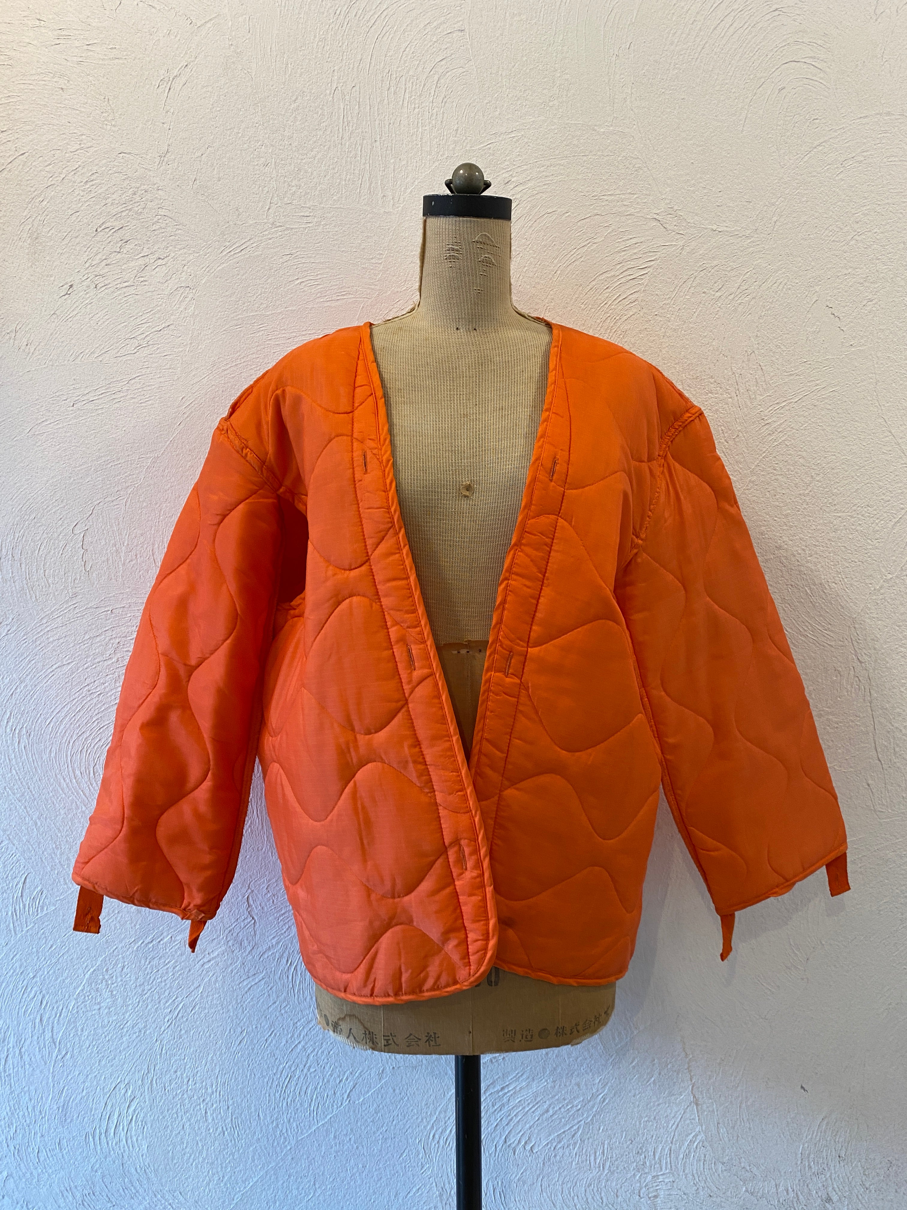 orange quilting liner jacket