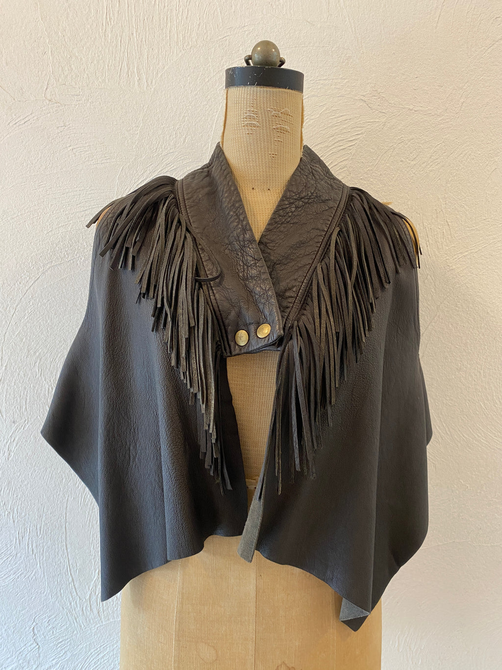 leather fringe vest