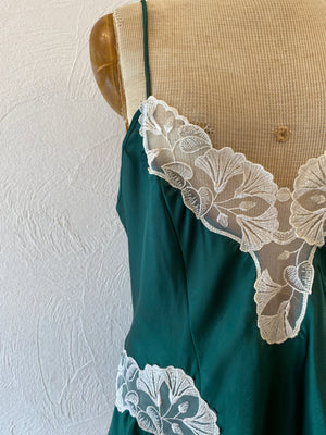 green lace camisole