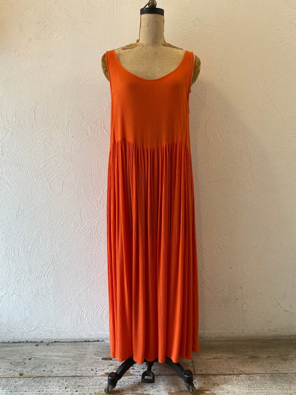orange long dress