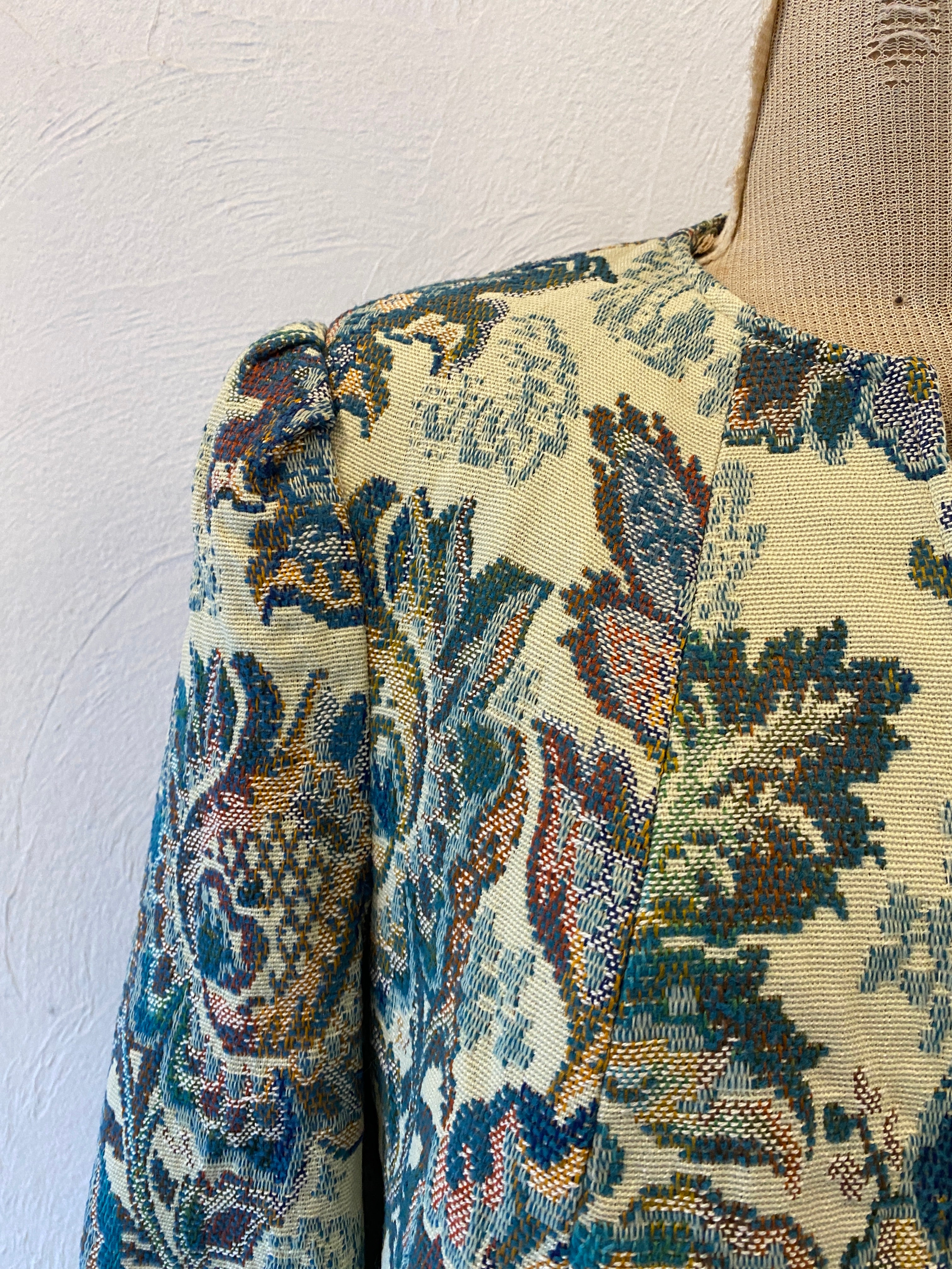 jacquard flower jacket