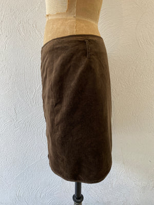 velours wrap skirt