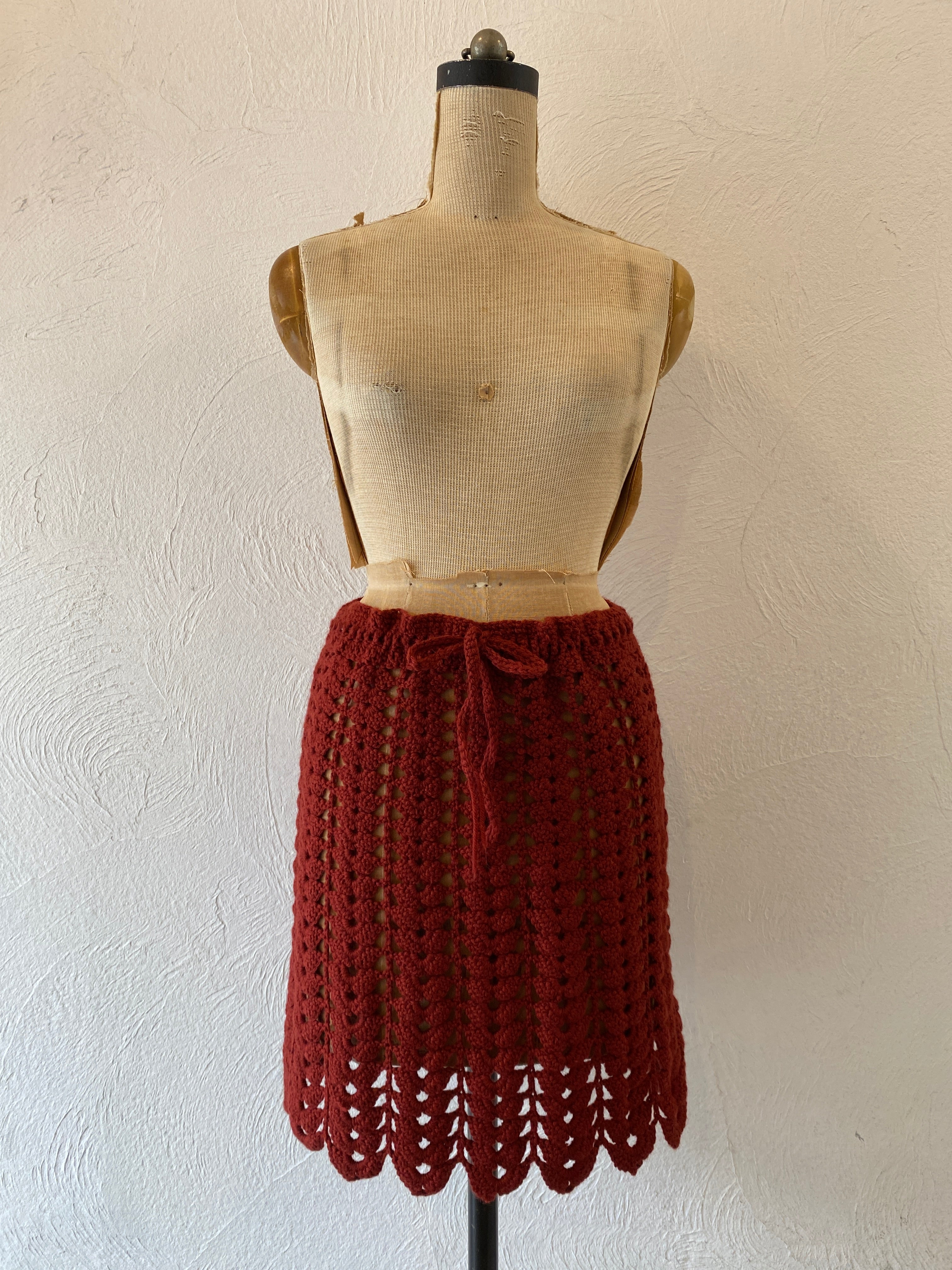 shell knit skirt