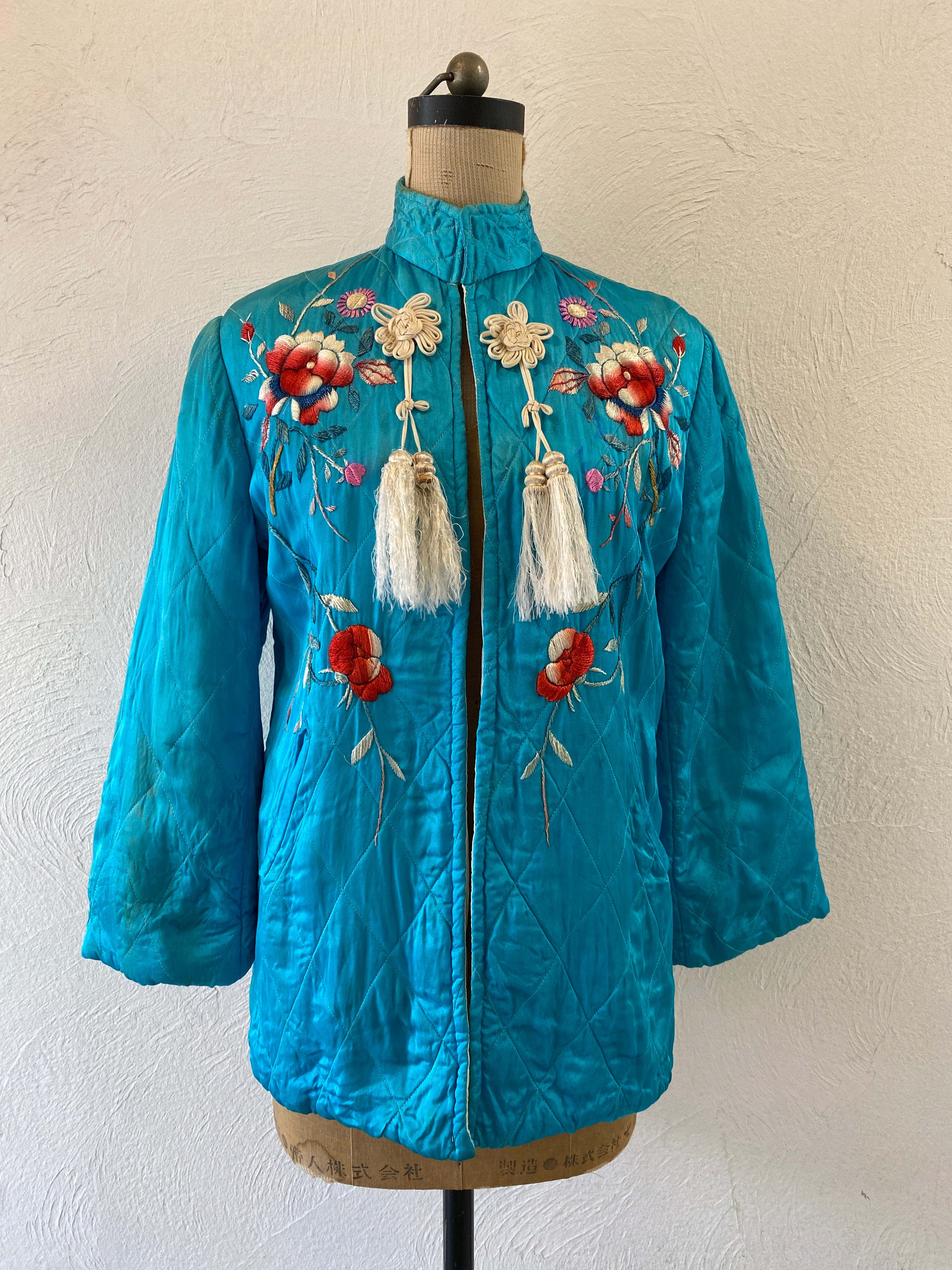 vintage china quilt jacket