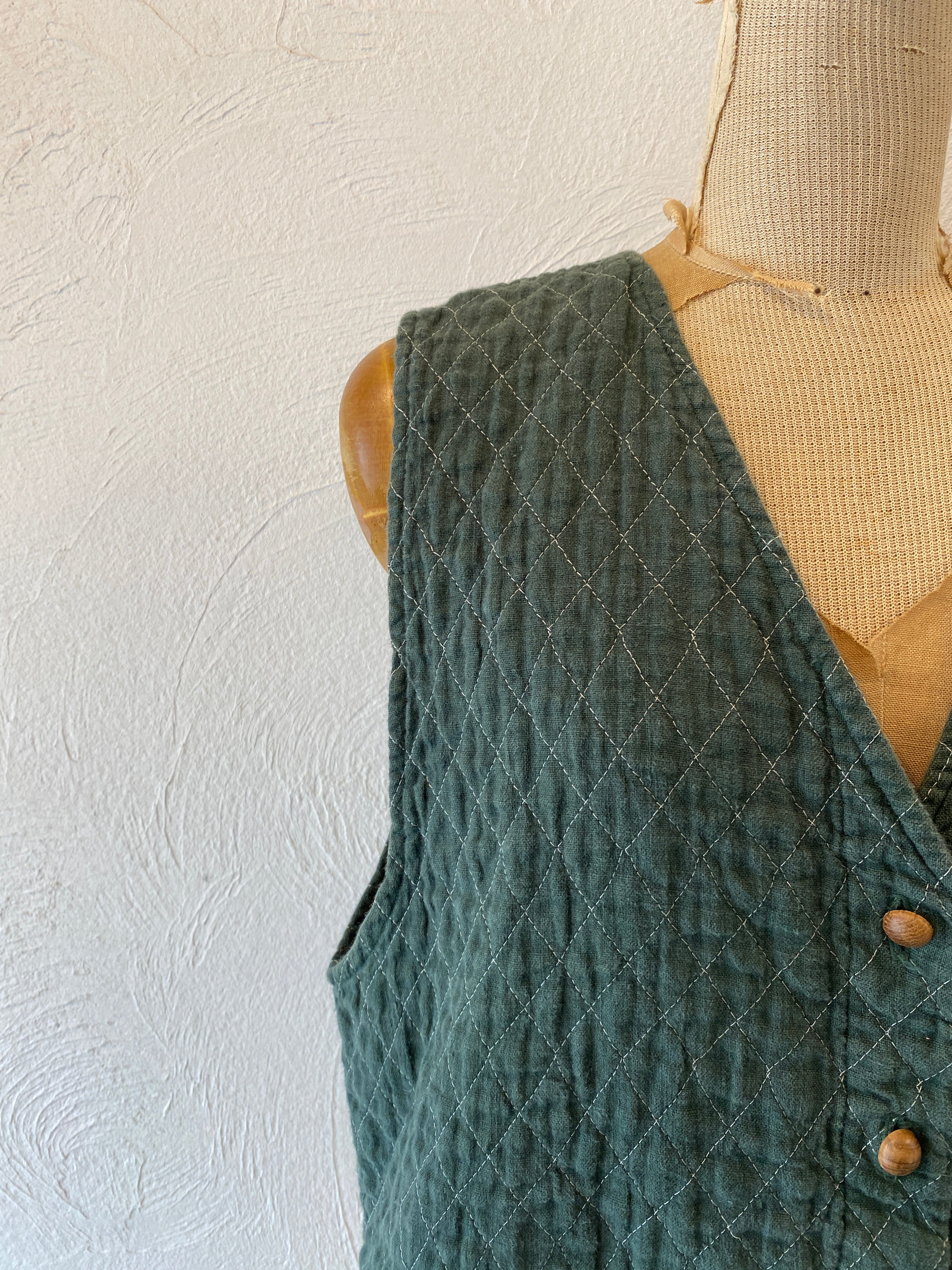quilt cotton vest