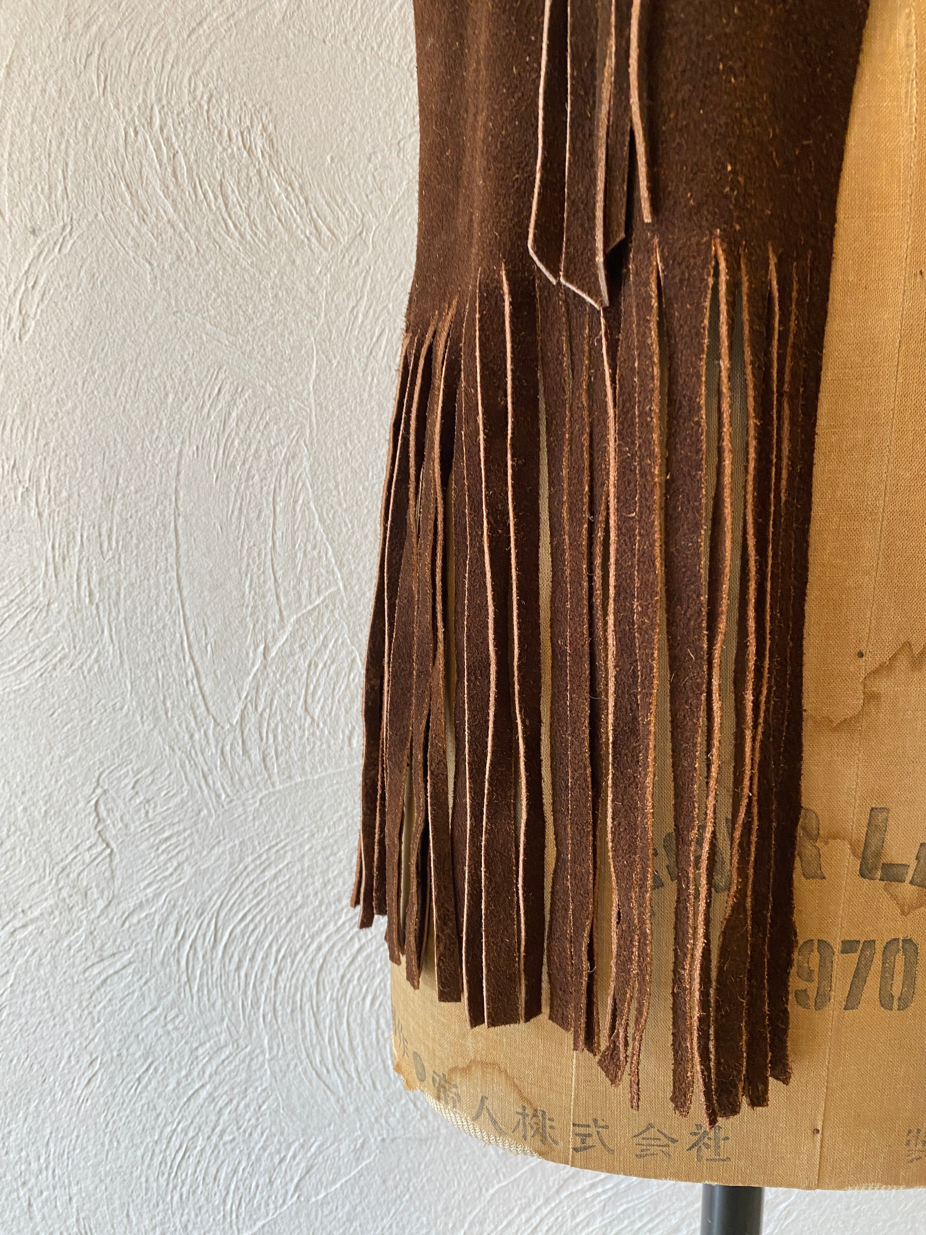 leather fringe vest