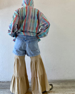 mix stripe pullover