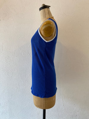 blue mesh tank