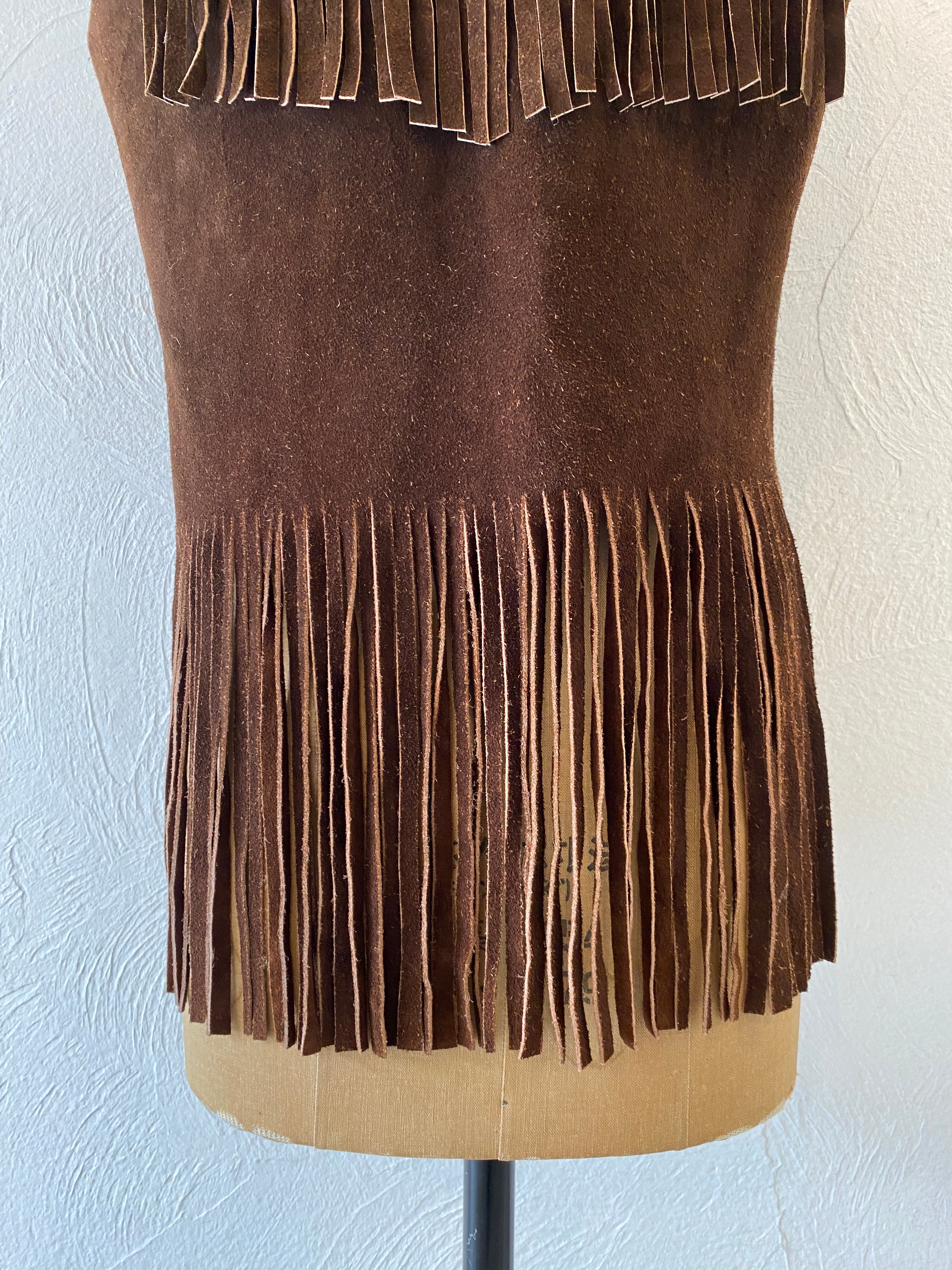 leather fringe vest