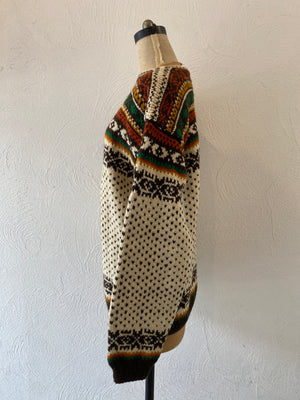 brown hand knit