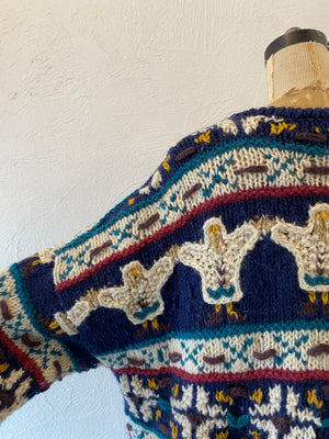 oversize hand knit