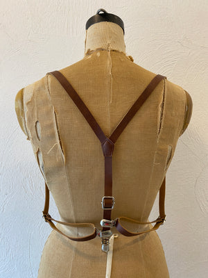fake leather suspender