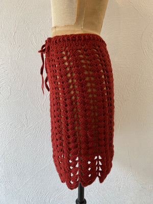 shell knit skirt