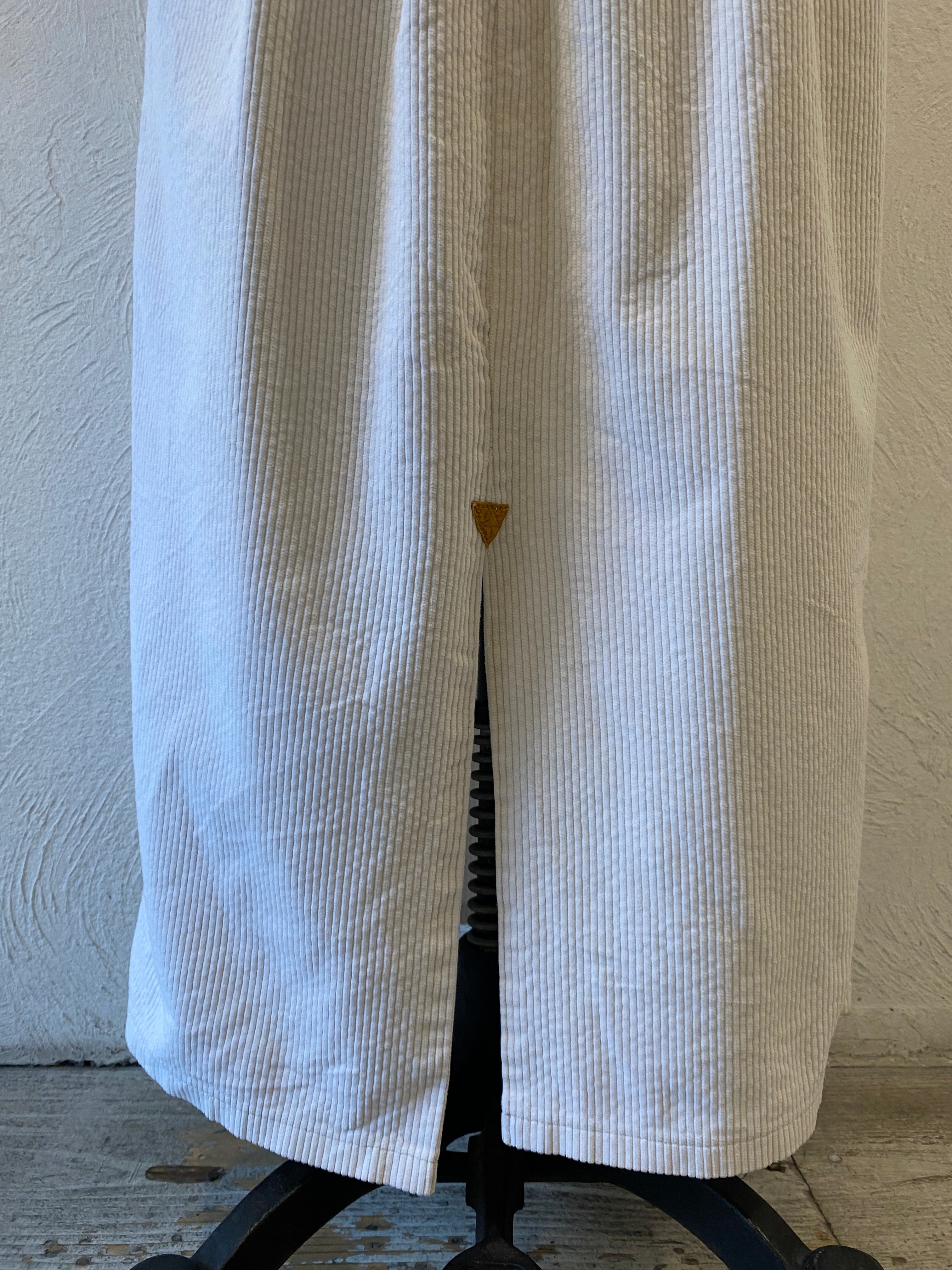 white corduroy skirt