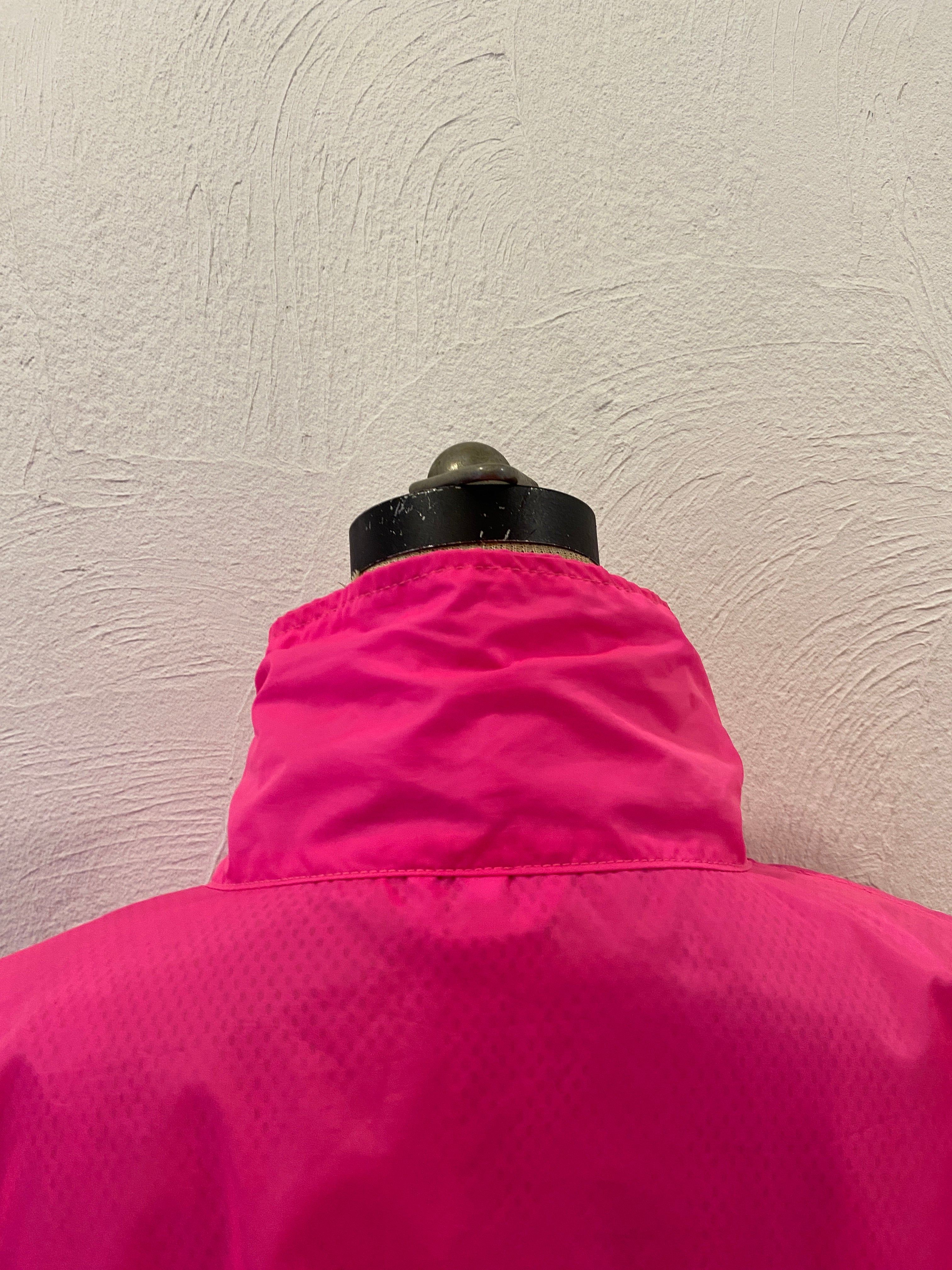 neon pink nylon blouson