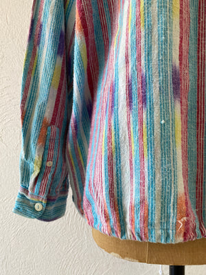 mix stripe pullover