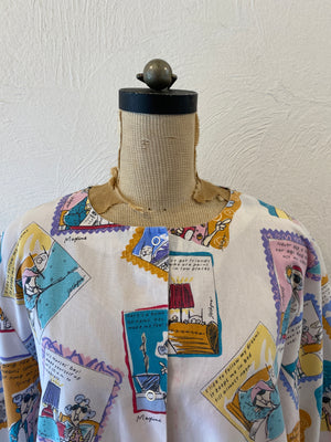 photo pattern cotton shirts