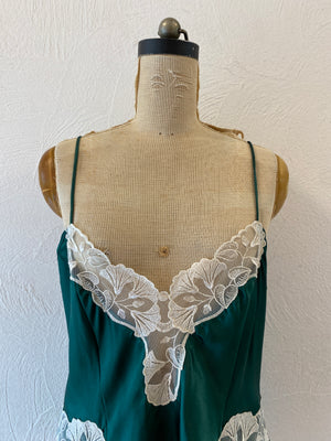 green lace camisole