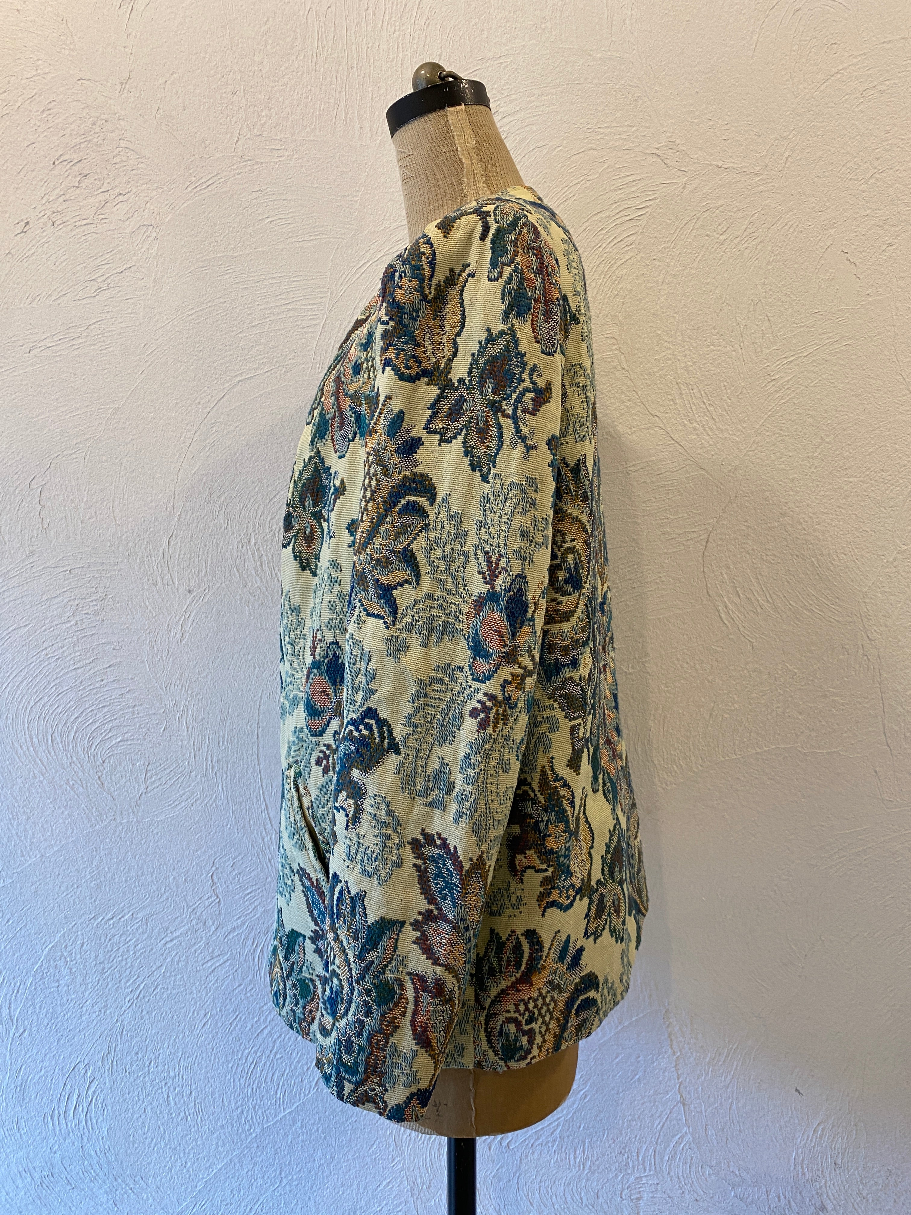 flower jacquard jacket