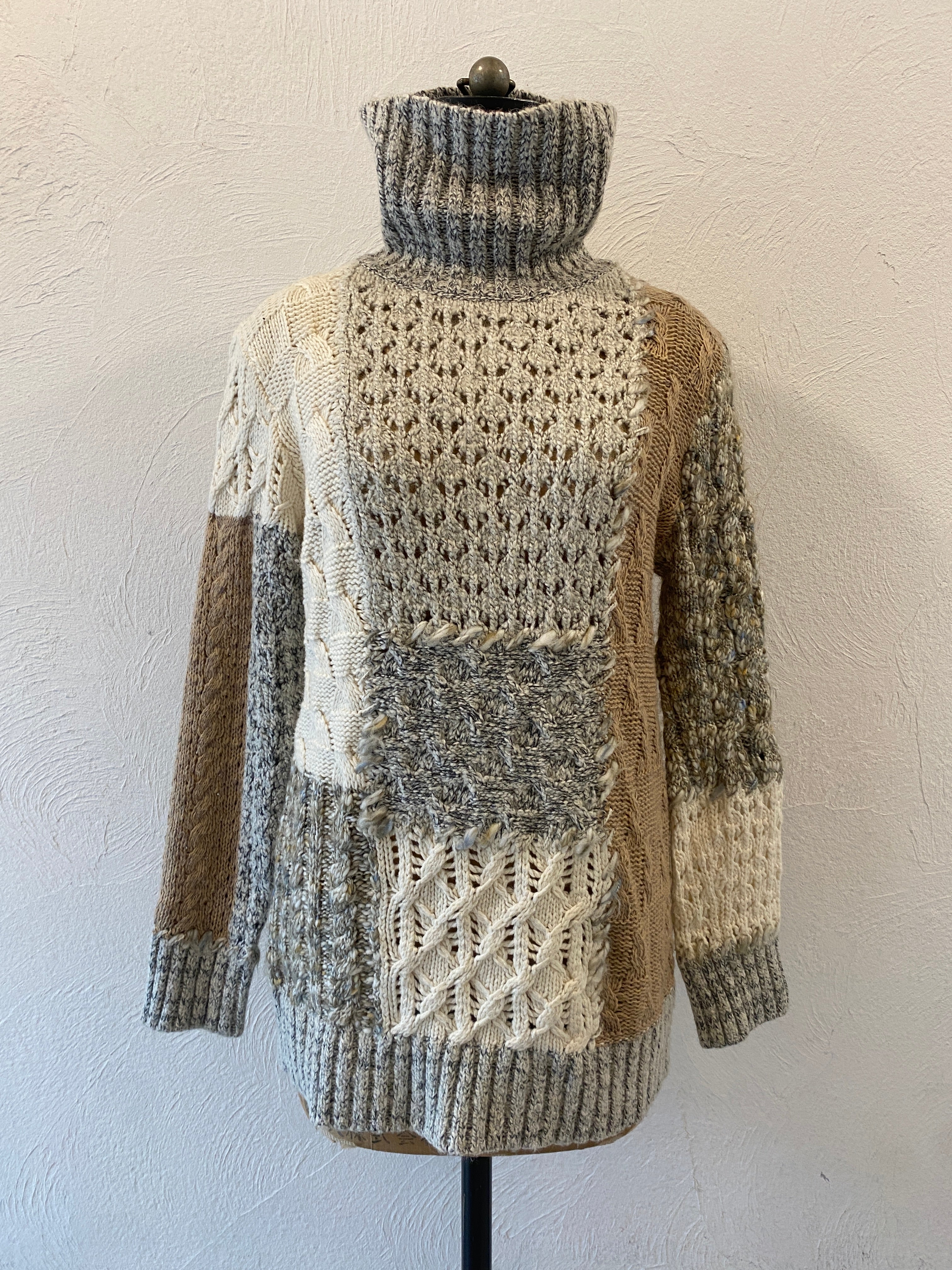 patch pattern knit
