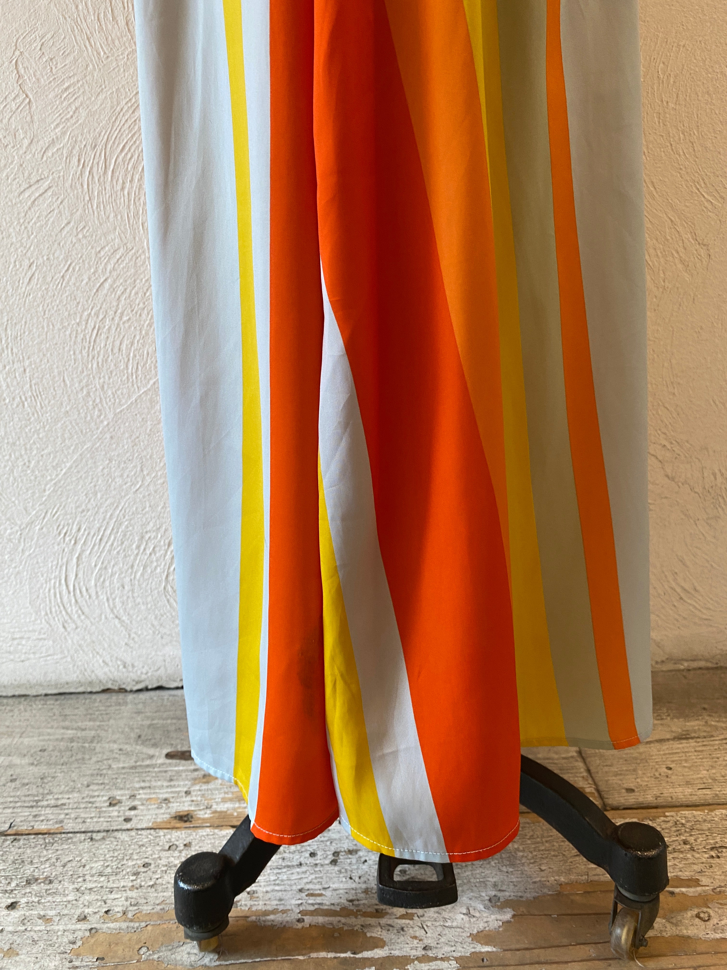 orange stripe skirt