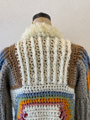 soft rainbow knit jacket