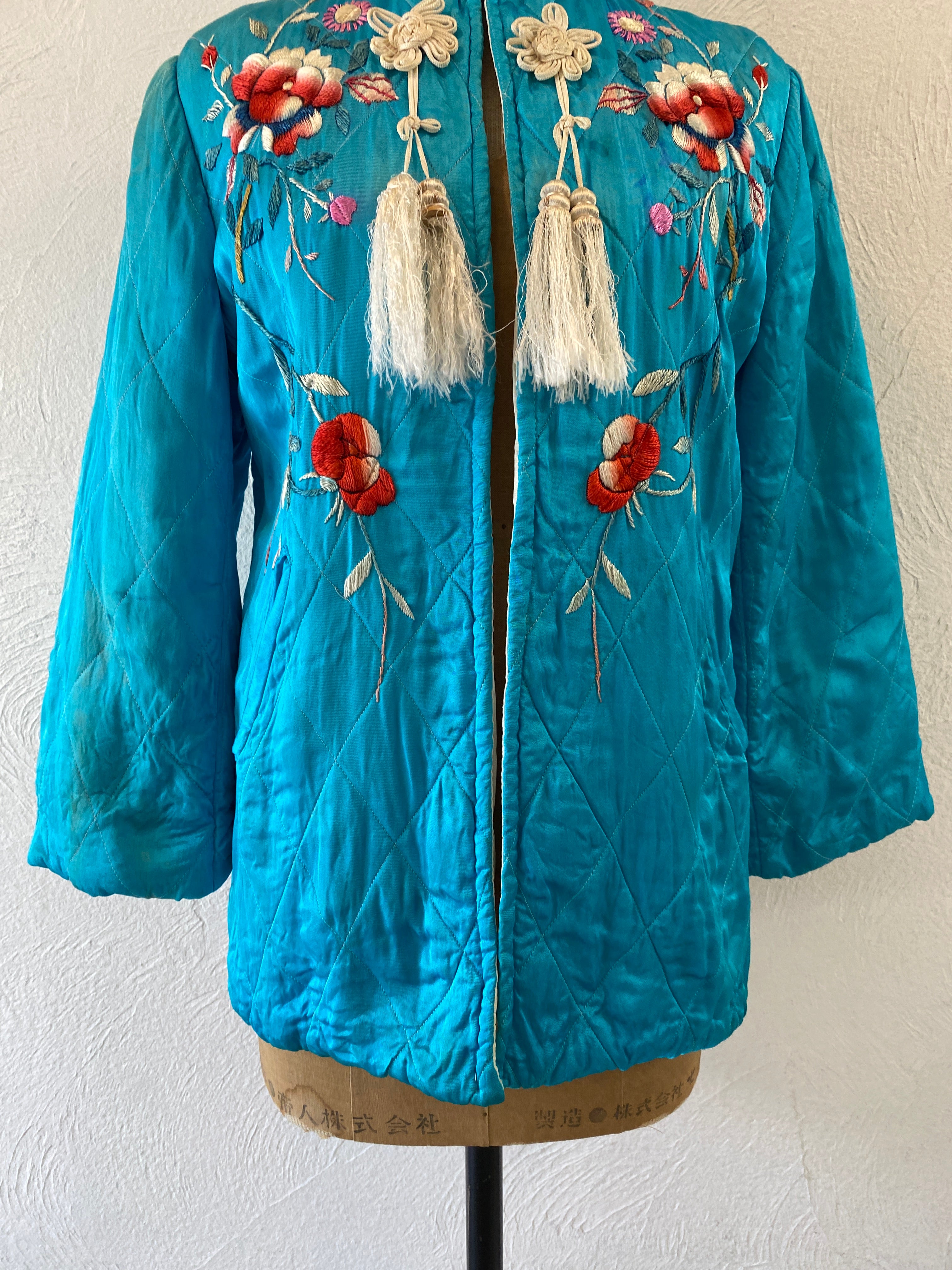 vintage china quilt jacket