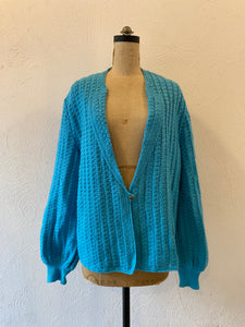 oversize knit jacket