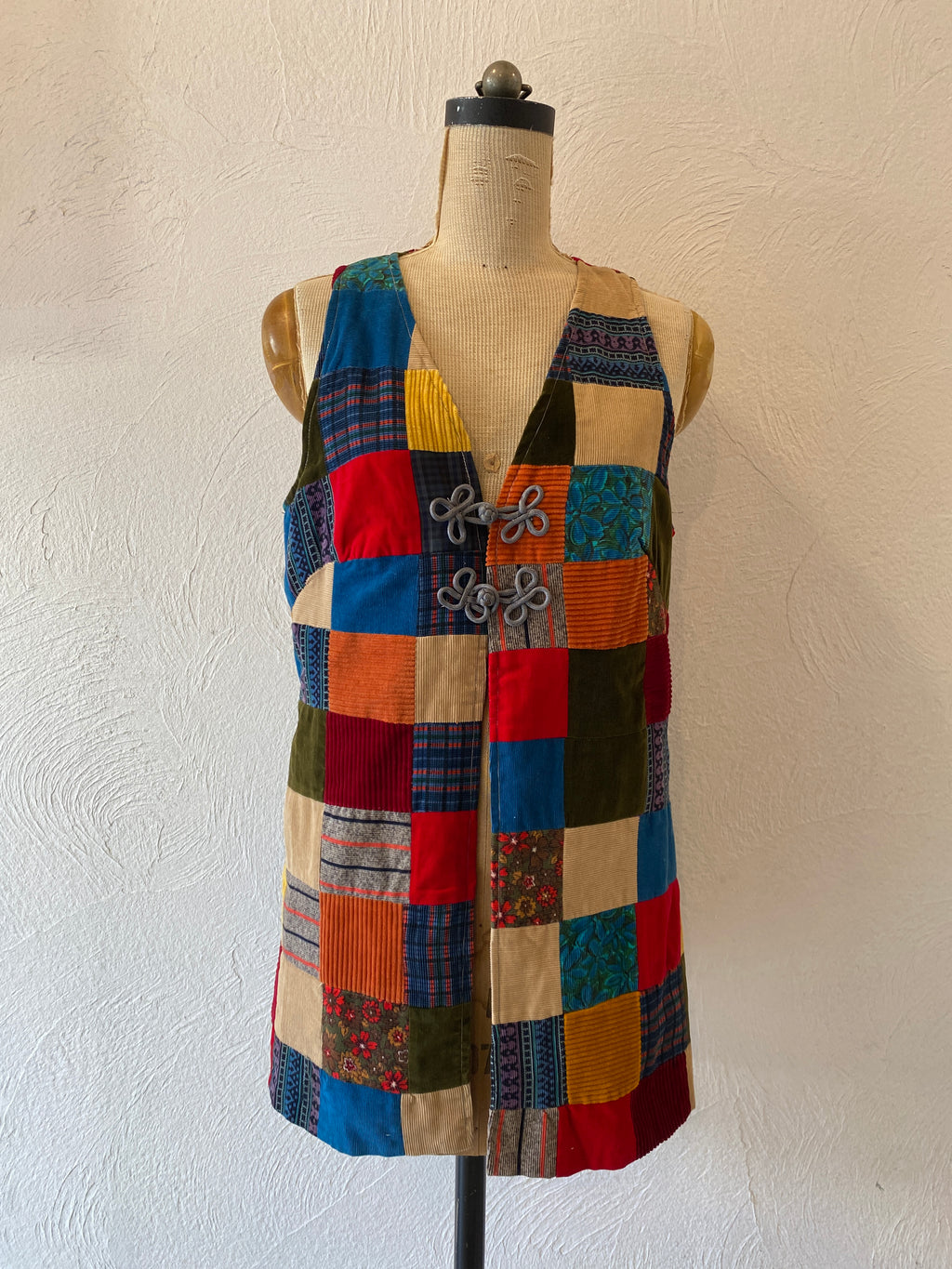 patchwork china vest