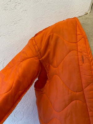 orange quilting liner jacket