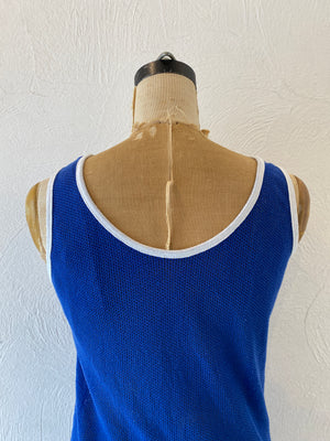 blue mesh tank
