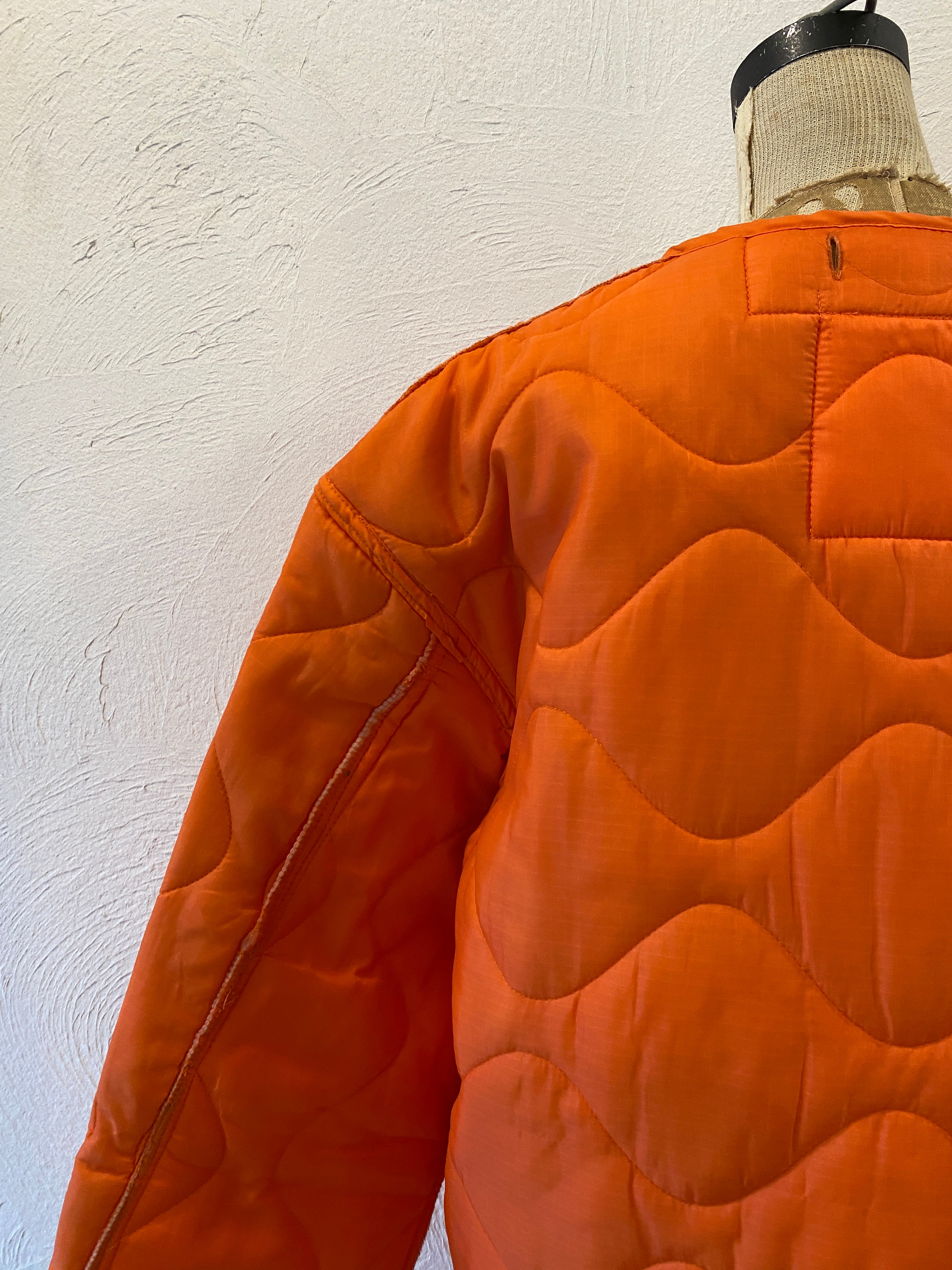 orange quilting liner jacket