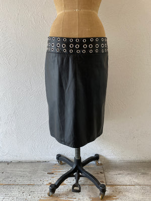 fake lether skirt