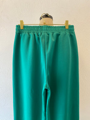 green jersey pants