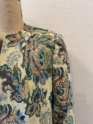 jacquard flower jacket