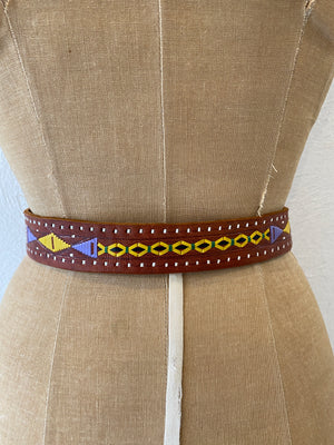 paint leather belt