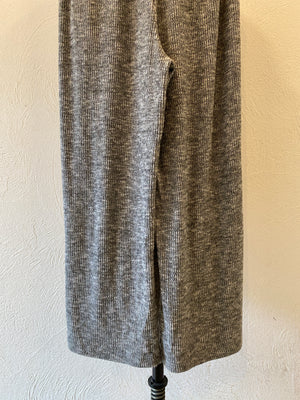 rib knit wide pants