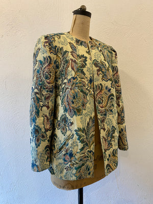 jacquard flower jacket