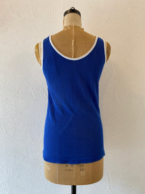 blue mesh tank