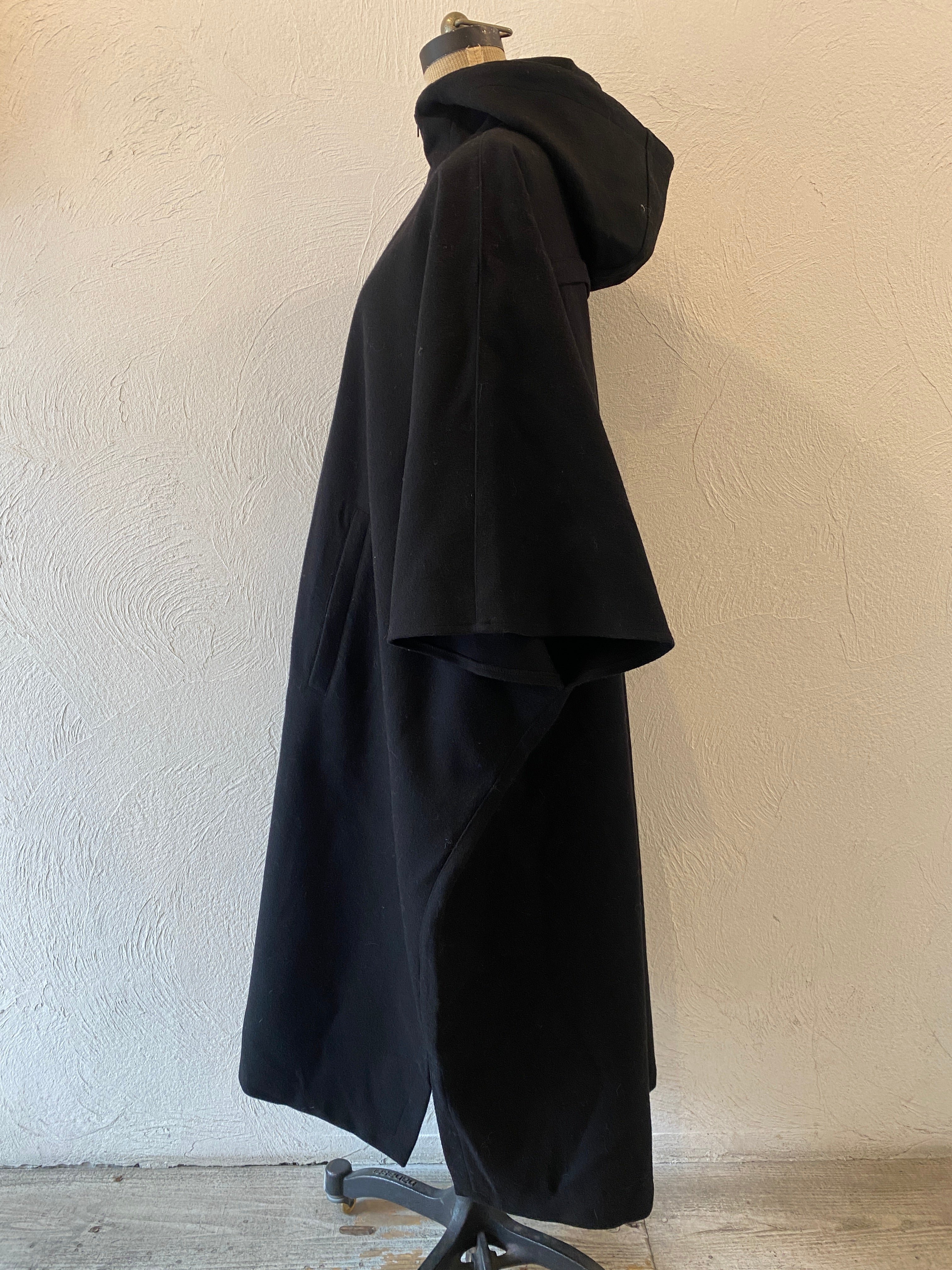 wool poncho coat