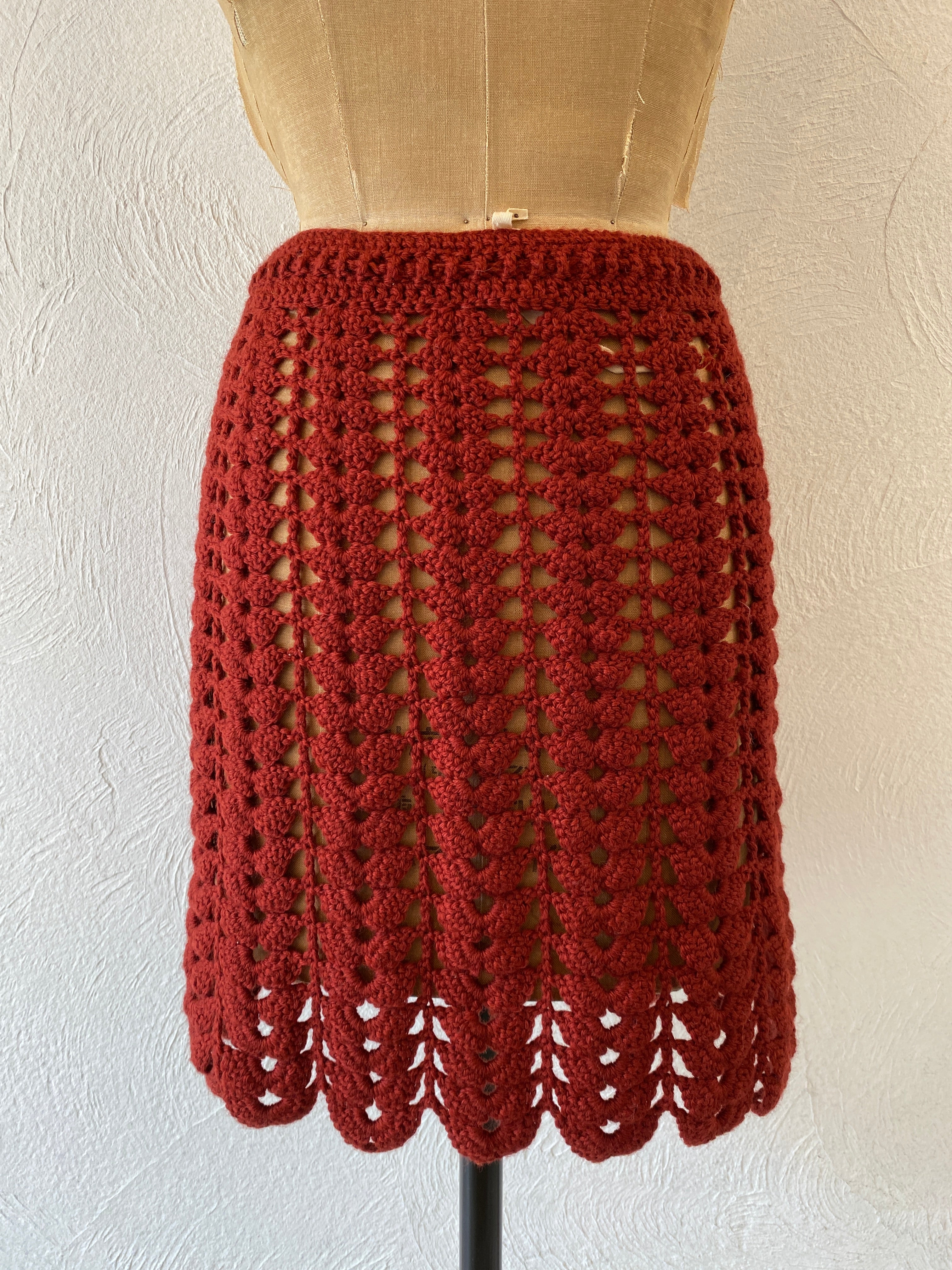 shell knit skirt