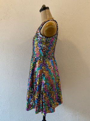 rainbow spangle dress