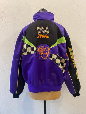 murasaki checker blouson