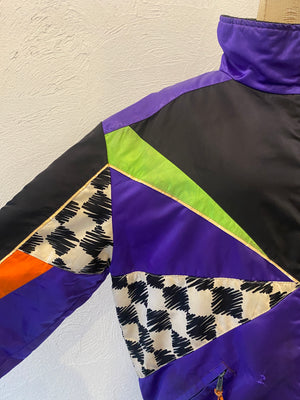 murasaki checker blouson