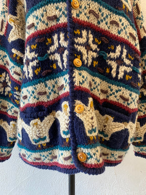 oversize hand knit