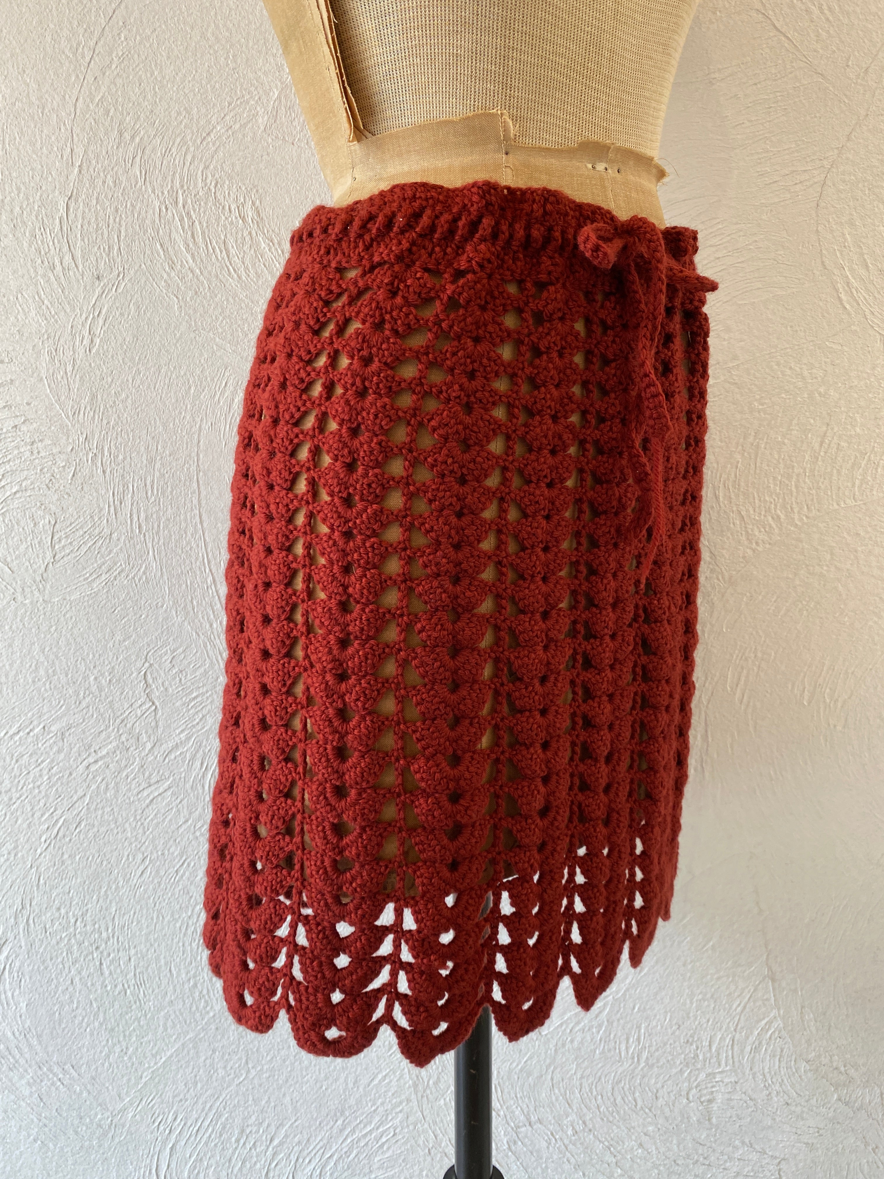 shell knit skirt