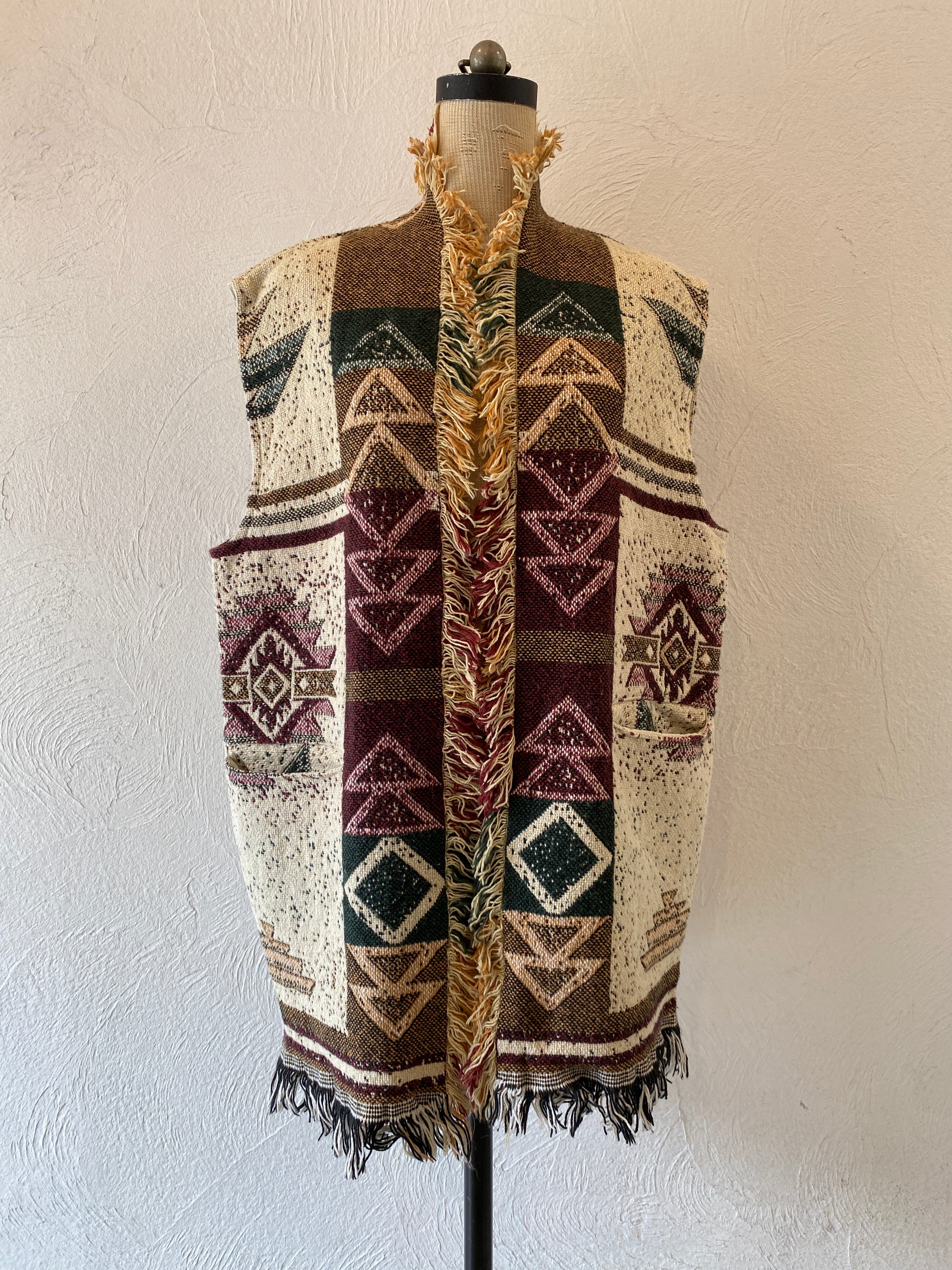 gobelin fringe vest