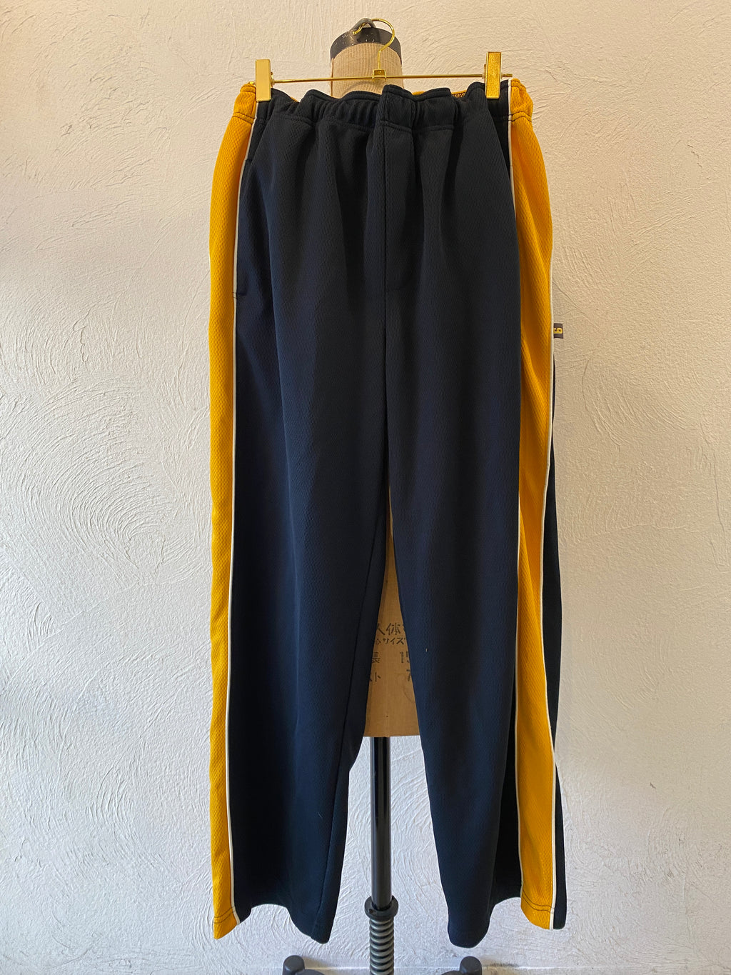 yellow line jersey pants